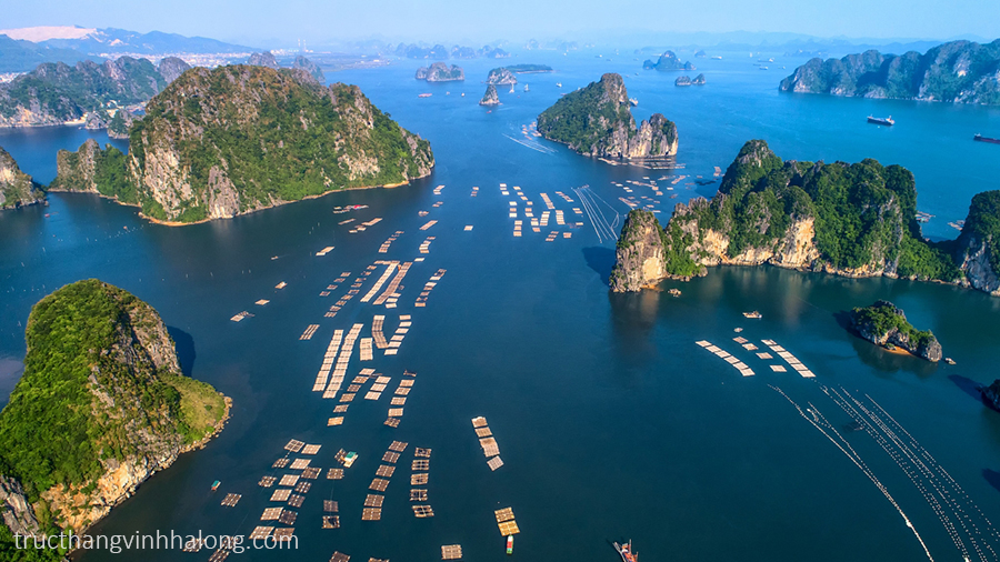 Vịnh Hạ Long nhìn từ trực thăng