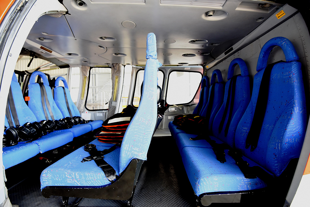 Ghế ngòi trên trực thăng EC155 B1
